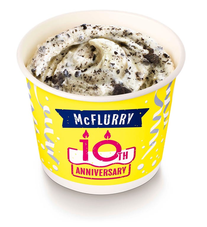 「マックフルーリー オレオ(R)クッキー」/画像提供:日本マクドナルド株式会社