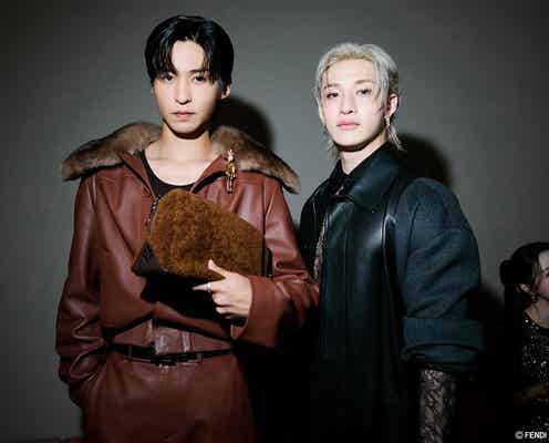Snow Man目黒蓮「フェンディ」纏いコレクションに参加 Stray Kidsバンチャンと交流も