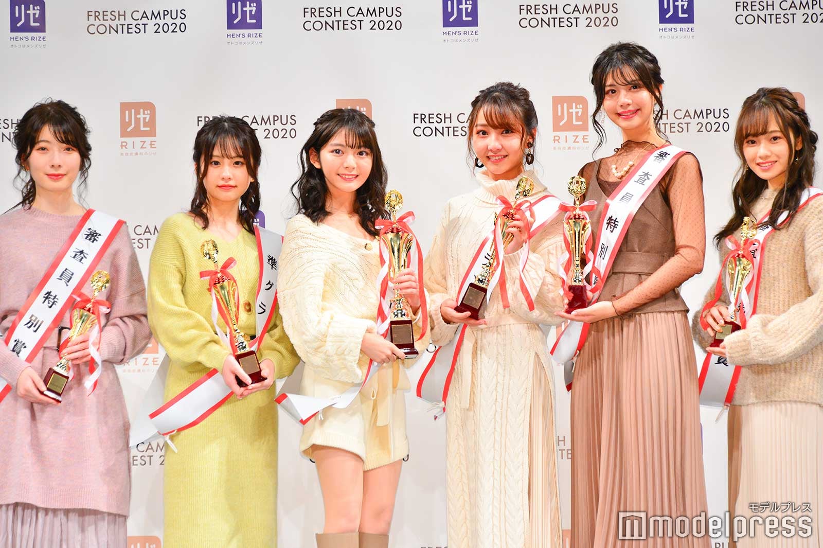 金山喜乃花さん、長谷川新奈さん、石川真衣さん、高岡奈々葉さん、加藤愛梨さん、川岸瑠那さん（C）モデルプレス