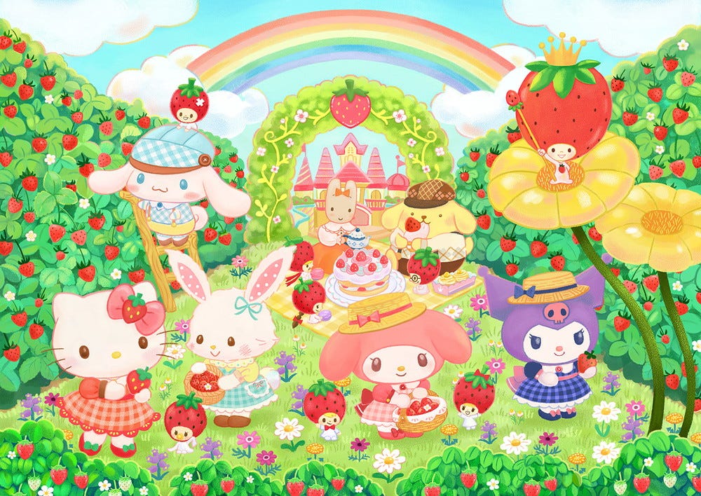 サンリオピューロランドで“いちご狩り”テーマの限定イベント 初のモーニングメニューが登場