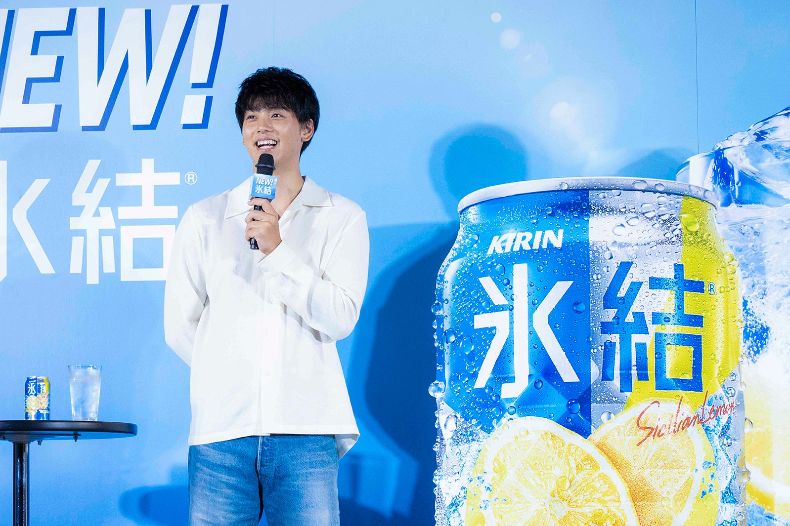 竹内涼真／新CM発表会より（提供写真）