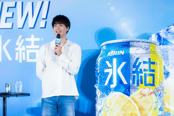 竹内涼真/新CM発表会より(提供写真)