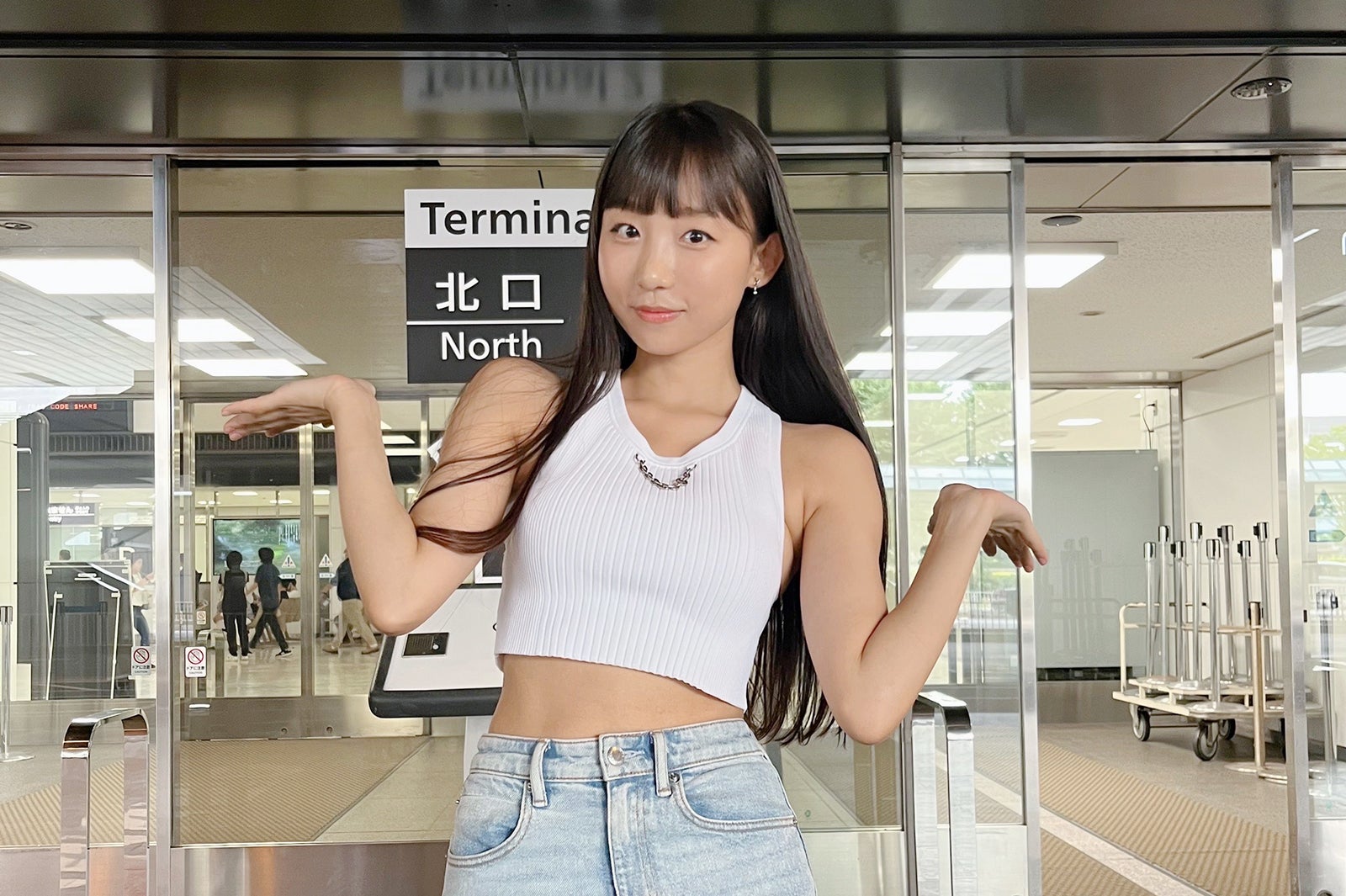 韓国グラビアYouTuber「ピョ・ウンジ」2度目の来日（提供写真）