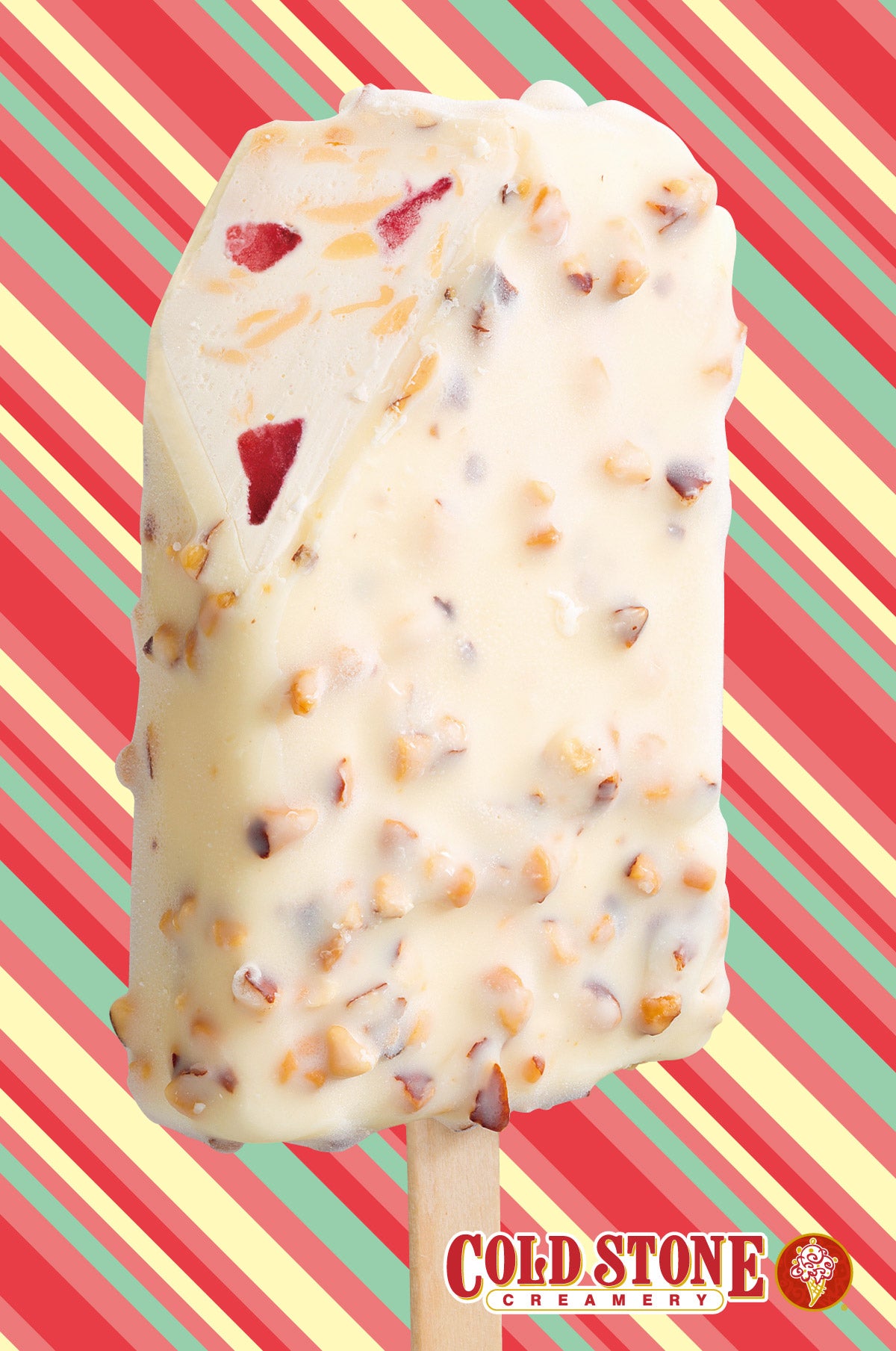 コールド・ストーン、ホワイトチョコ×ゴロっといちごの贅沢アイスバーが登場