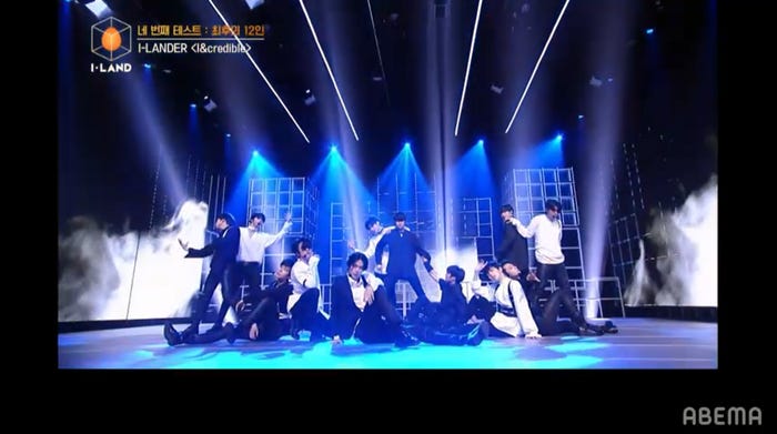 「I&credible」テストの様子(C) AbemaTV, Inc.