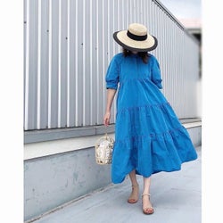 夏コーデは ワンピース で暑さをカット カラー 素材別に見る涼しげな着こなし モデルプレス