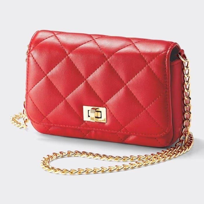 GU　名品バッグ　￥2,000以下　キルティングミニショルダーバッグ