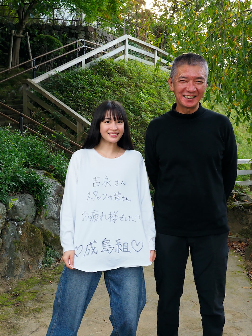 （左から）広瀬すず、成島出（C）2021「いのちの停車場」製作委員会