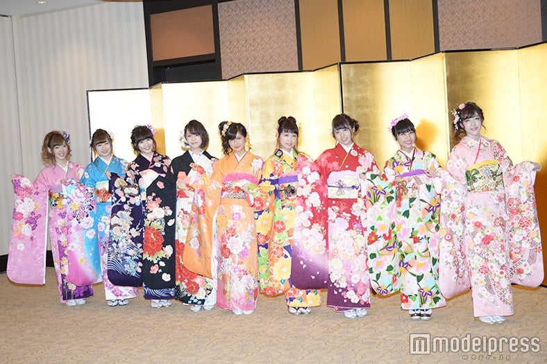 NMB48メンバー／森田彩花、東由樹、川上礼奈、三田麻央、谷川愛梨、日下このみ、沖田彩華、山尾梨奈、松村芽久未（C）モデルプレス