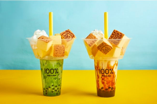 「ポンポンon the モッチャムミルク」台湾カステラ×タピオカドリンクが贅沢コラボ