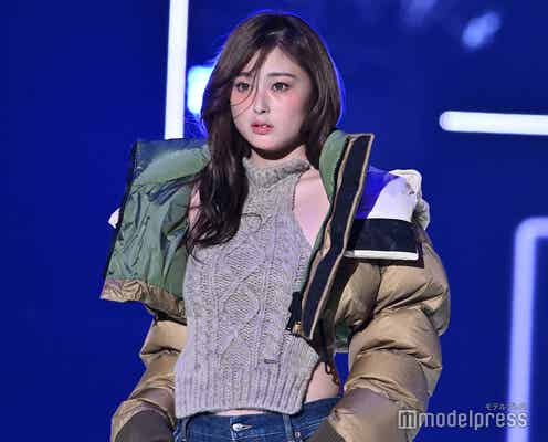 ゆうちゃみ、美背中大胆披露 ヘルシーな魅力に会場釘付け【TGC 2024 A/W】