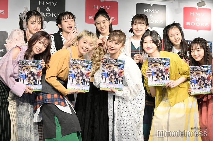 私立恵比寿中学(前段左から)真山りか、安本彩花、星名美怜、小林歌穂(後段左から)中山莉子、桜木心菜、小久保柚乃、風見和香、桜井えま、仲村悠菜(C)モデルプレス