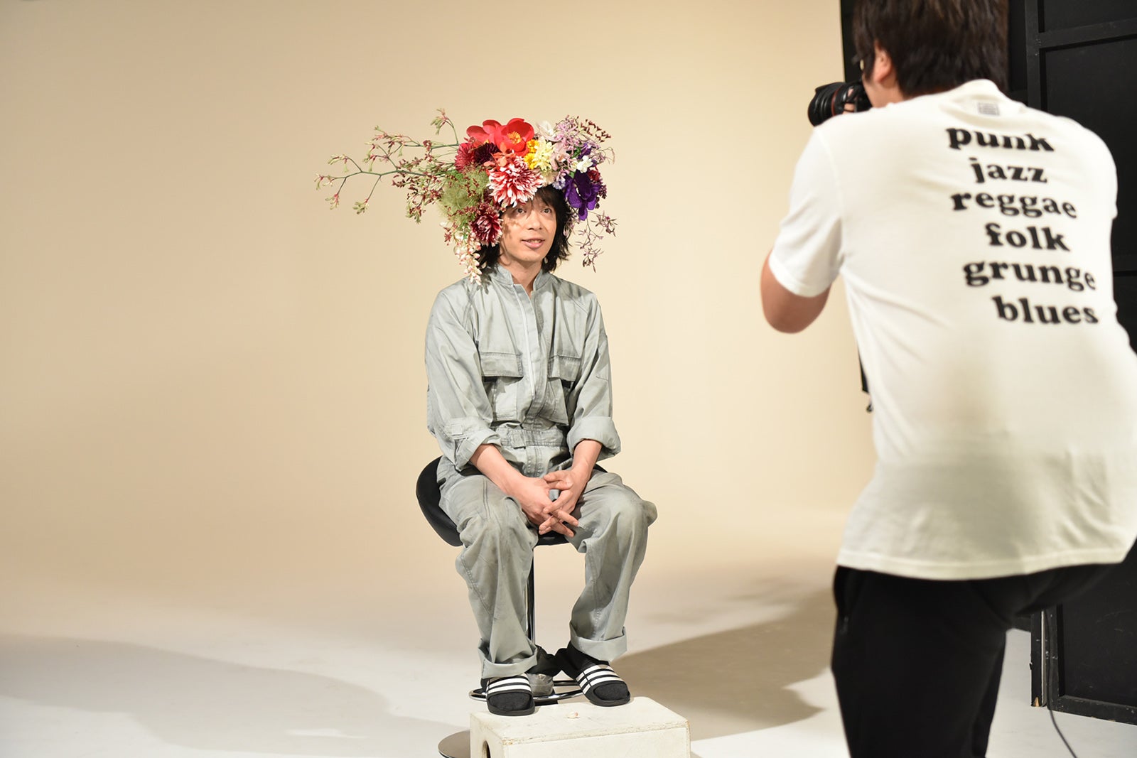 峯田和伸の撮影風景（C）日本テレビ