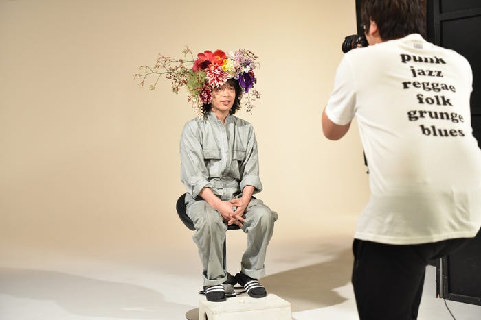 峯田和伸の撮影風景(C)日本テレビ