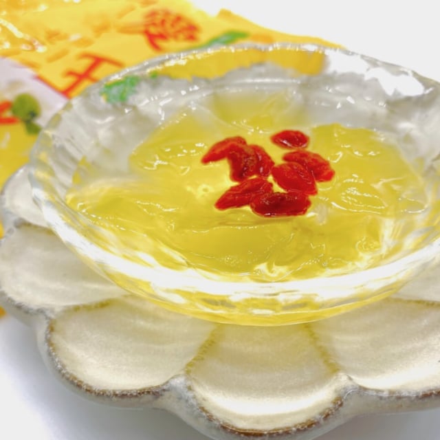 プルプル食感とレモンの酸っぱさがたまらないカルディ「オーギョーチゼリー」