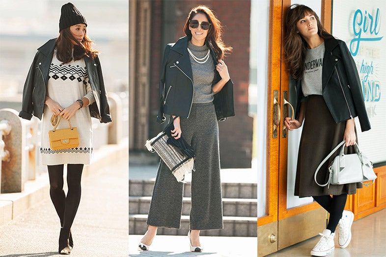 大人の洗練コーデ♡「レザージャケット」はあえてロックに着ないのが旬