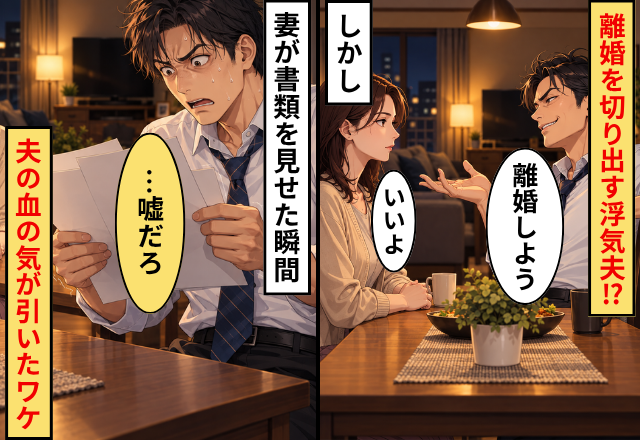 浮気夫「離婚しよう」妻「いいよ」しかし⇒妻が“書類”を見せた瞬間「…嘘だろ」夫の血の気が引いたワケ