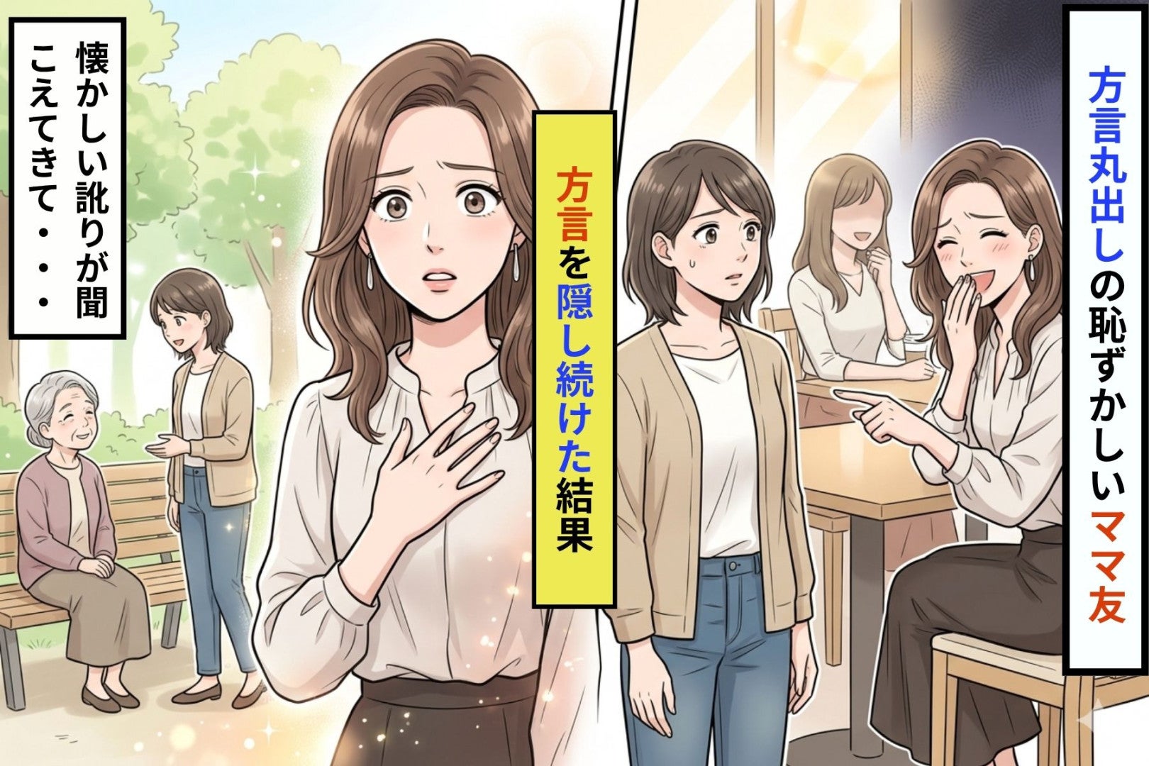 方言を笑ったあの日、公園で聞こえてきた懐かしい訛りに足が止まった