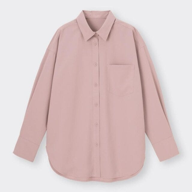 GU　トップス　新作　シャツ　オーバーサイズ