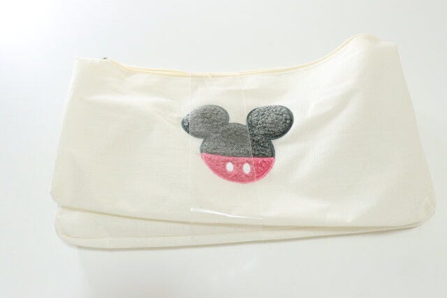 刺繍付収納ボックス、ファスナー付(ミッキーアイコン/ミニーアイコン) パッケージ 刺繍付収納ボックス、ファスナー付(ミッキーアイコン/ミニーアイコン) パッケージ