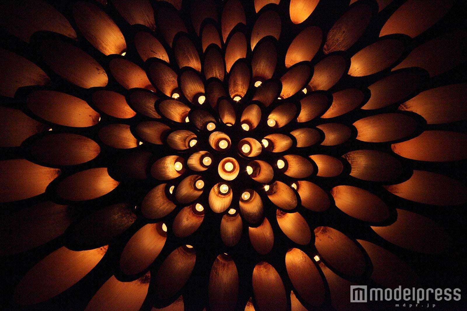 竹のアート／画像提供：御船山観光ホテル