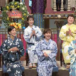（上段左から）松田和佳、伊藤舞、諸橋碧（下段左から）中村江里子、永井美奈子、矢端名結（C）日本テレビ