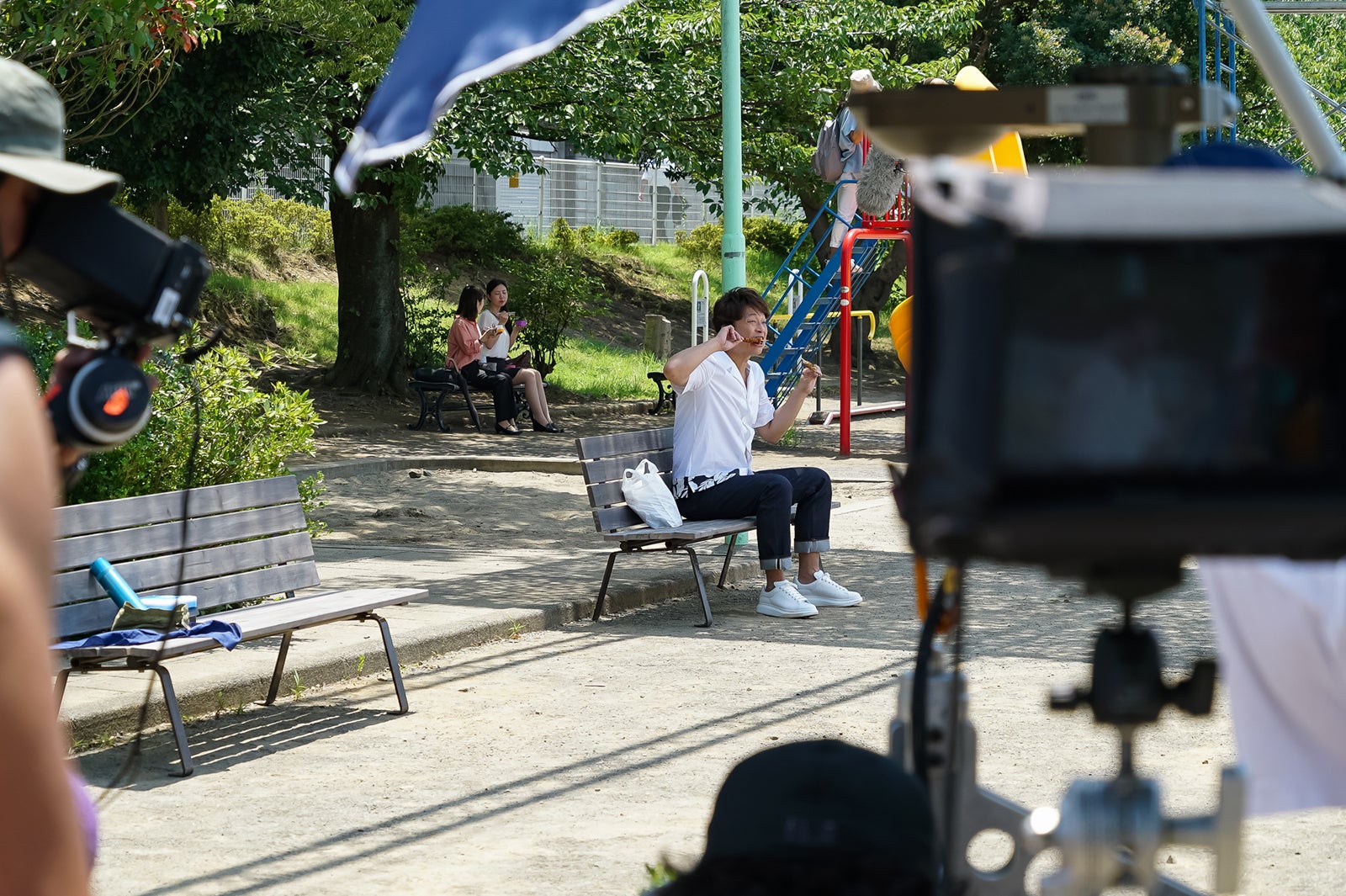 香取慎吾／新CMメイキングカット （提供画像）