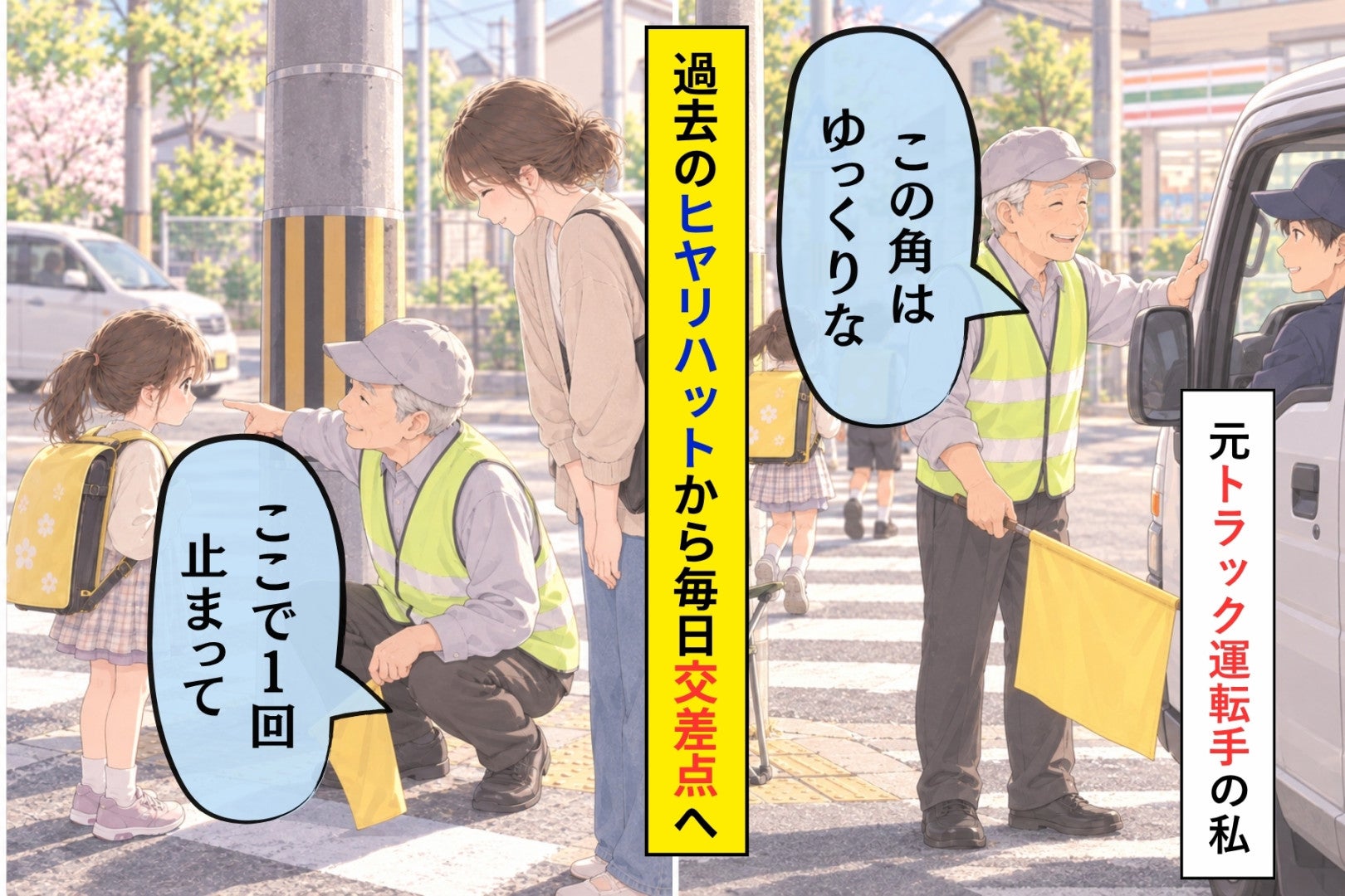 「暇なのかな」と聞こえた交差点。旗を買った元トラック運転手の俺が、あの子に教えたこと