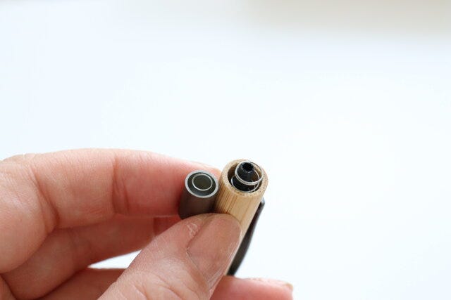 竹製シャープペンシル0.5mm　キャップ