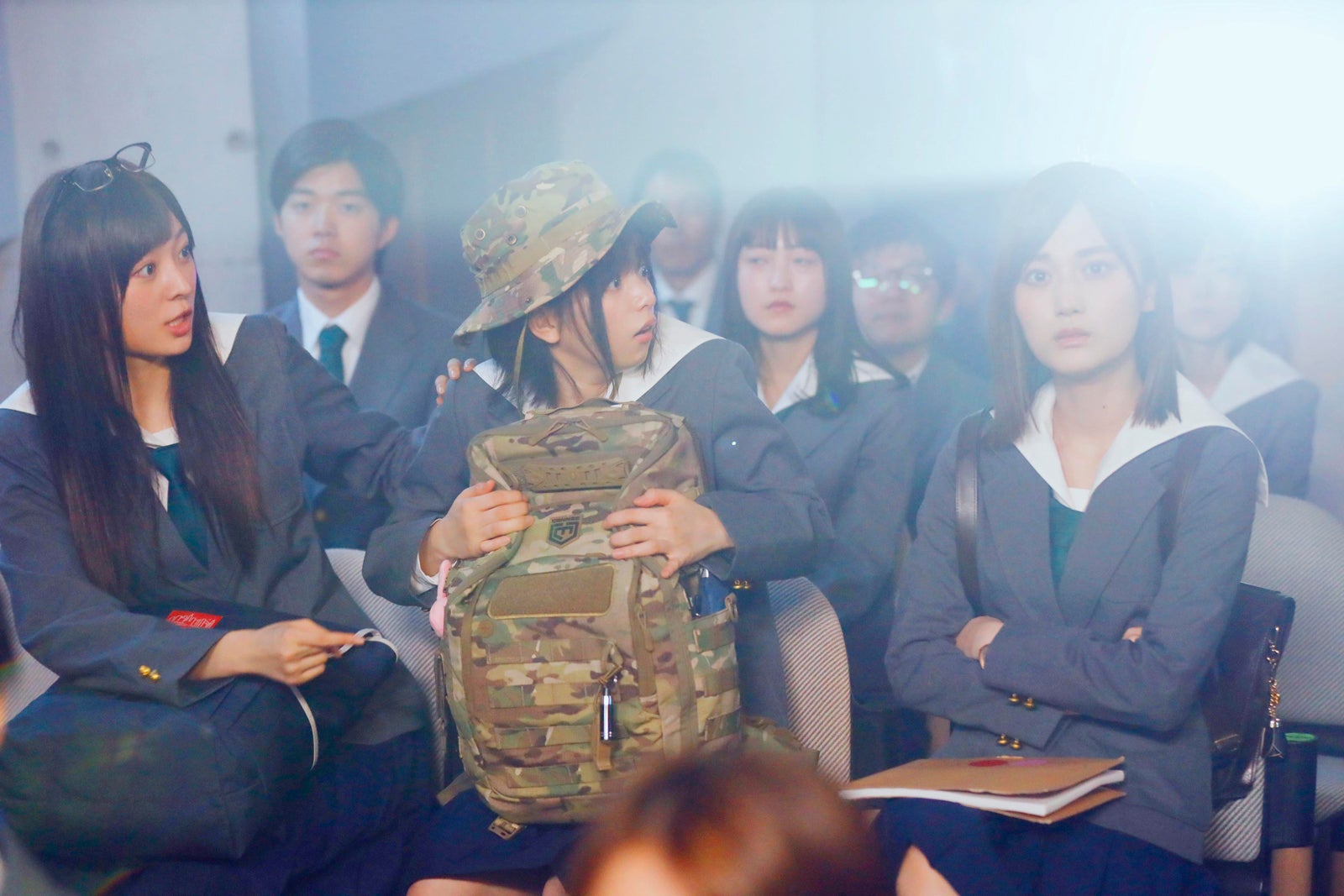 梅澤美波、齋藤飛鳥、山下美月（C）2020 「映像研」実写映画化作戦会議（C）2016 大童澄瞳／小学館