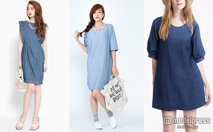 デニムワンピースを主役にガーリーカジュアルスタイルを楽しもう！