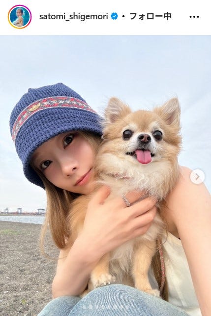 重盛さと美Instagramより