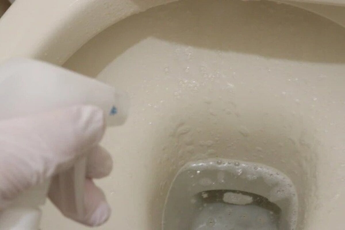 ダイソーのトイレ用洗浄剤の使用例