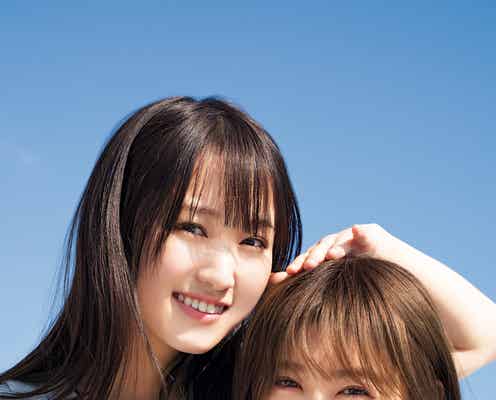 欅坂46菅井友香&守屋茜、笑顔弾ける密着2ショットに釘付け