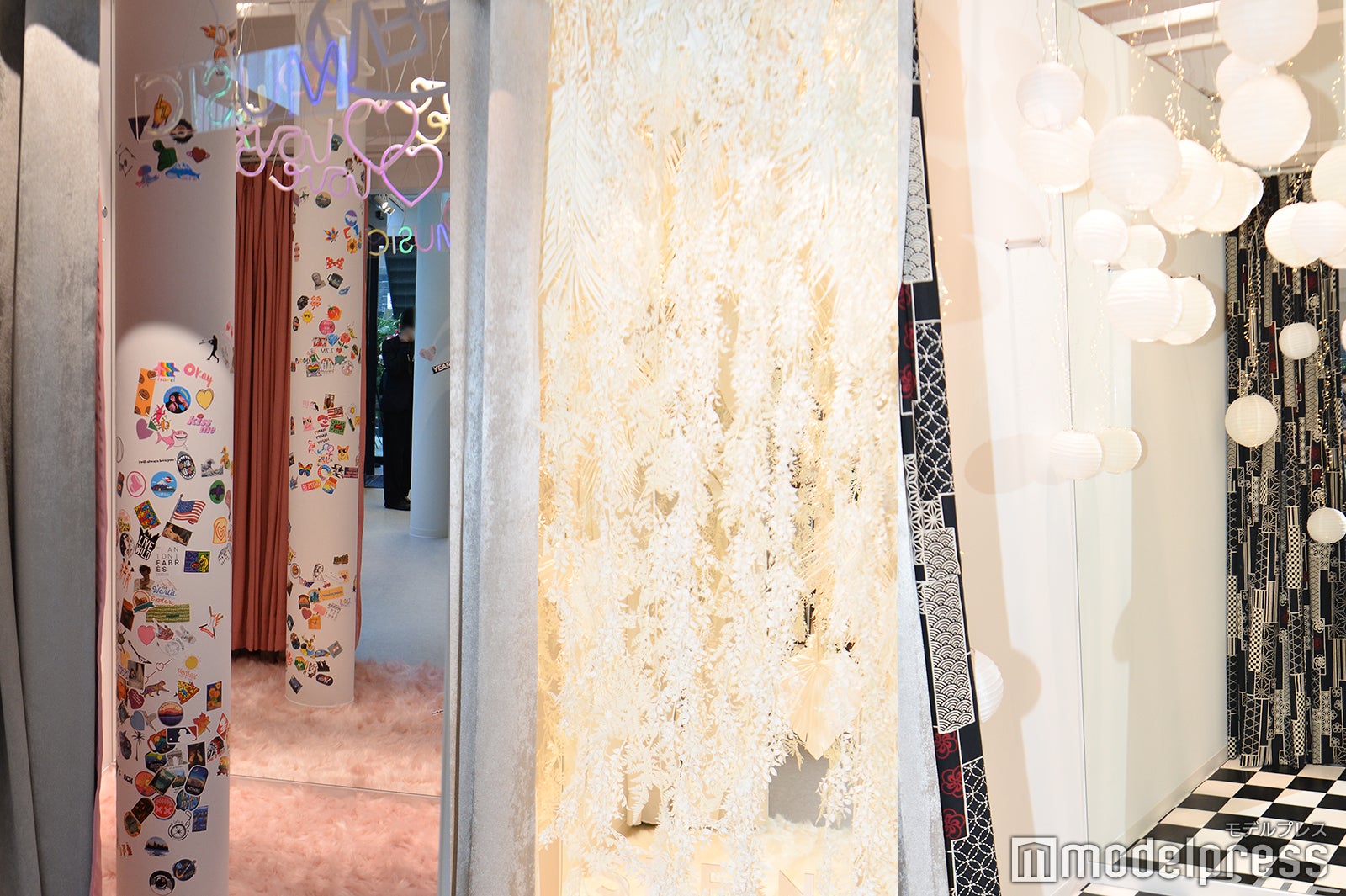 中で写真撮影も可能な3種類の試着室／『SHEIN TOKYO』（C）モデルプレス