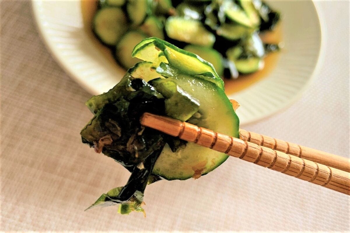きゅうりとわかめの酢の物