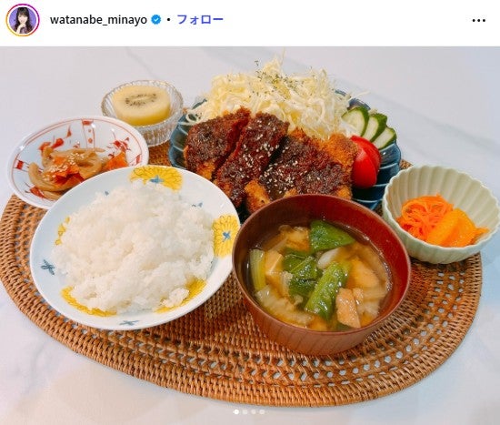 渡辺美奈代Instagramより