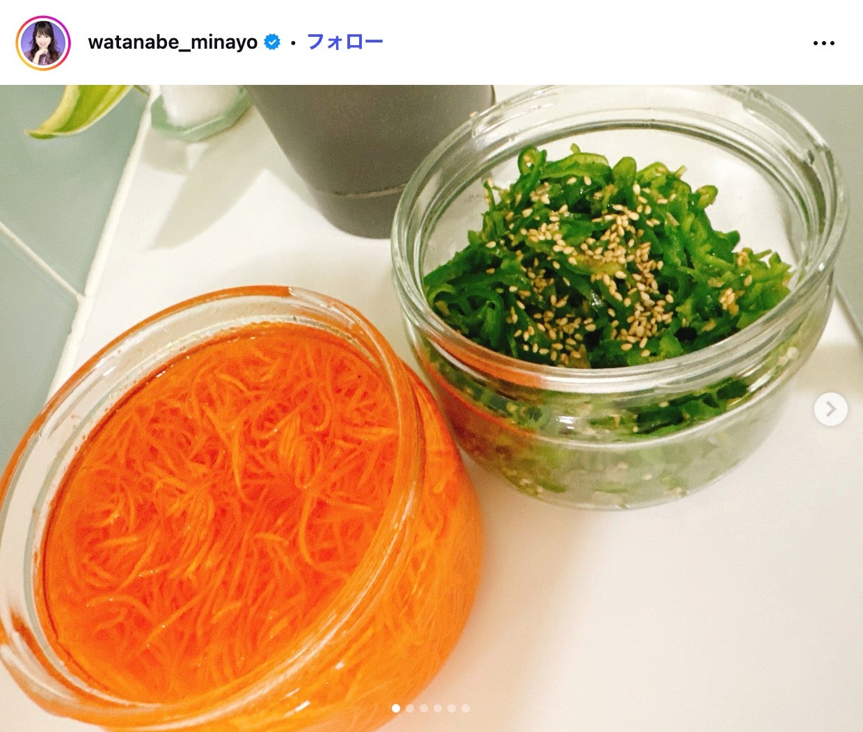 渡辺美奈代Instagramより