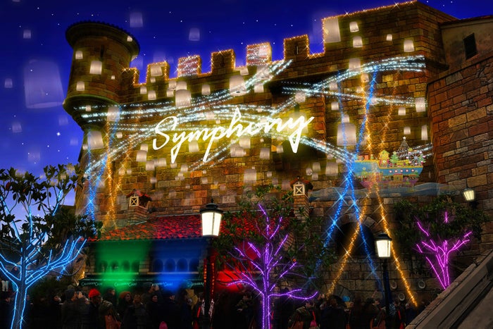 プロジェクションマッピング　シンフォニー／画像提供：タカショー