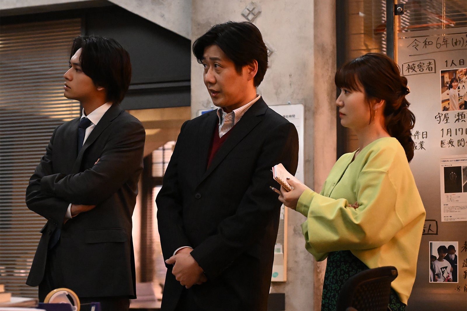 北村匠海、林泰文、大島優子「アンチヒーロー」第4話より（C）TBS