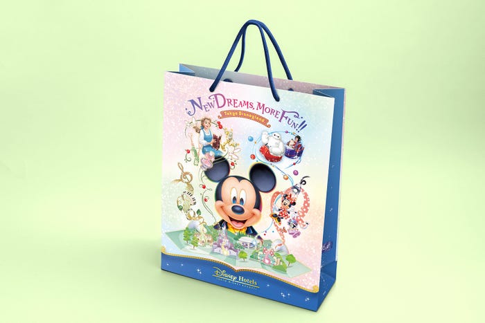 東京ディズニーランドホテルとディズニーアンバサダーホテルのペーパーバッグ (C)Disney