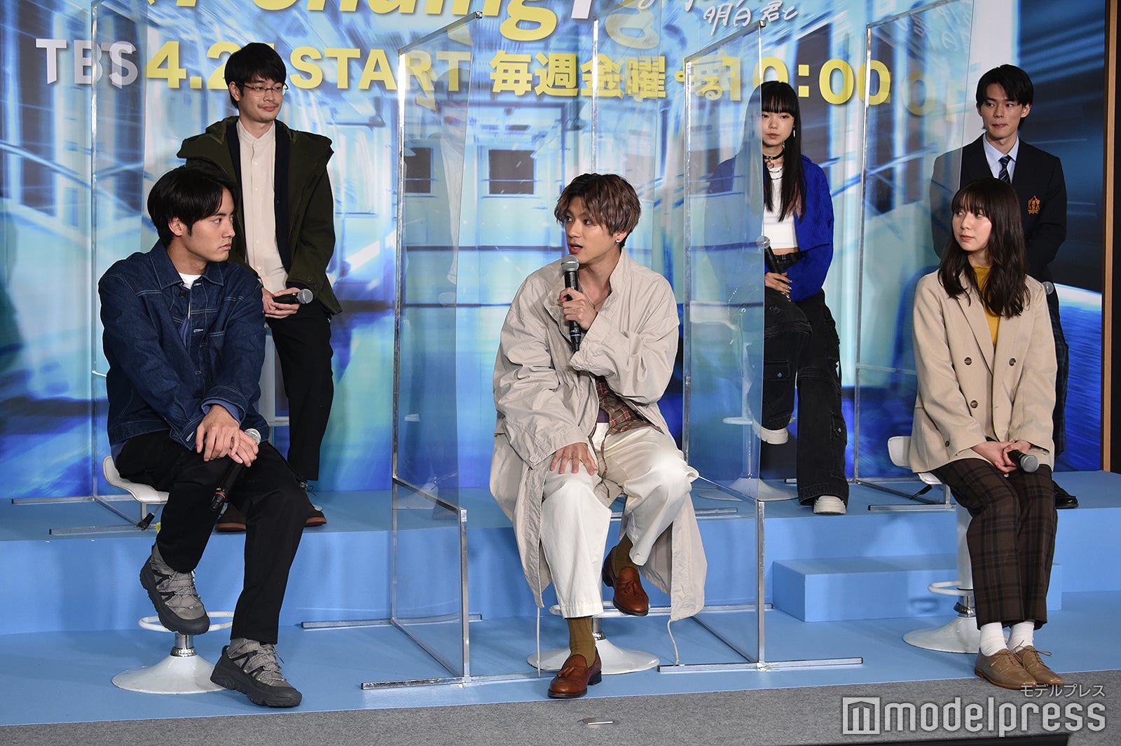 （前列左から）赤楚衛二、山田裕貴、上白石萌歌（後列左から）井之脇海、古川琴音、日向亘（C）モデルプレス