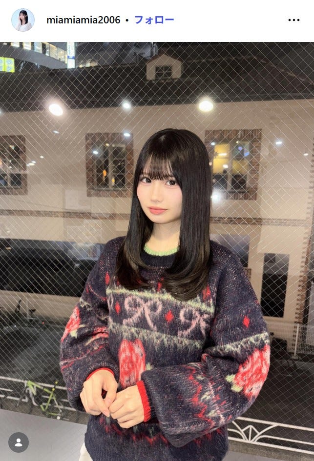 藤田みあInstagramより