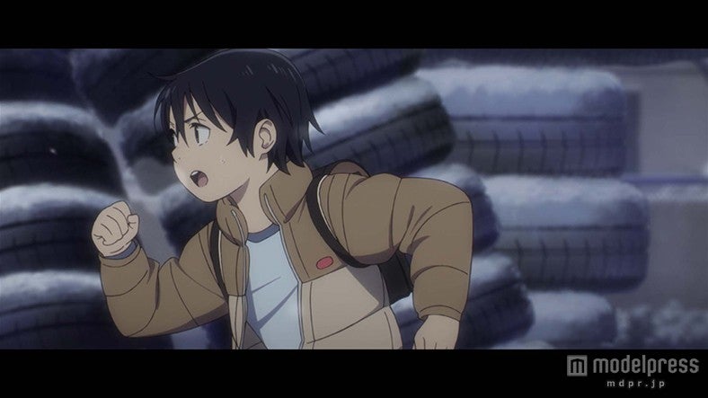 土屋太鳳演じる主人公・藤沼悟（10歳）／（C）2016 三部けい／KADOKAWA／アニメ「僕街」製作委員会