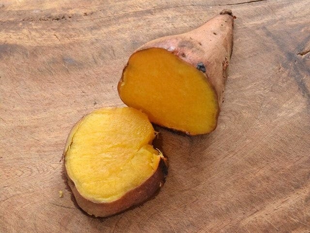 加熱した安納芋