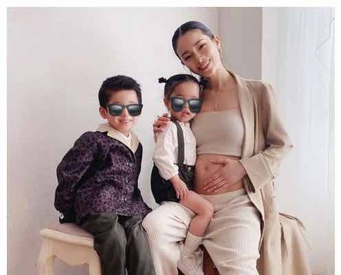 尾崎紗代子、第3子妊娠中 夫への“妊娠報告”動画も公開