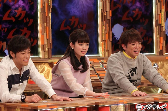 バラエティ番組「痛快TV スカッとジャパン」/16日放送カット(左より:陣内智則、筧美和子、濱口優)
