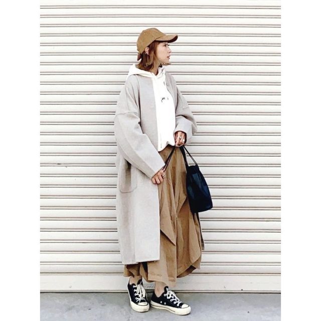 冬のパーカー着こなし術 フードのボリューム感がおしゃれ おすすめのパーカーコーデ11選 モデルプレス