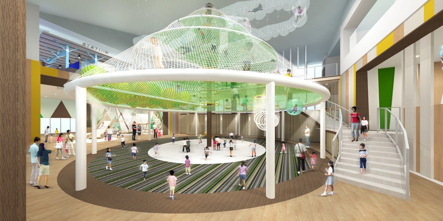 子どもが喜ぶ“遊具の森”「京王あそびの森 HUGHUG」18年春開業へ