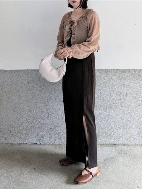 淡色コーデ　秋